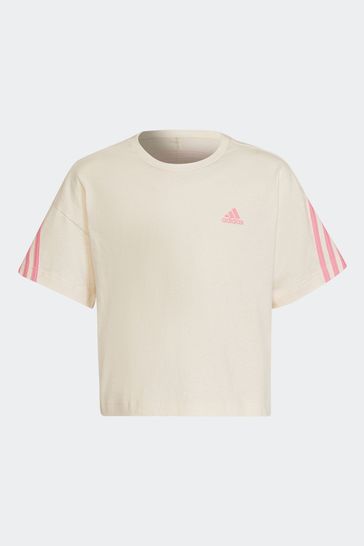 adidas Blush Pink Future Icons Cropped T-Shirt
