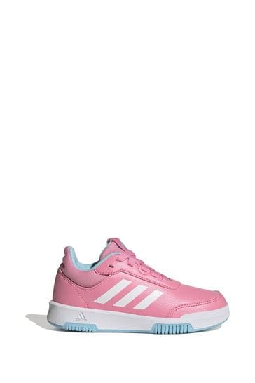 adidas Pink/White/Teal Sportswear Tensaur Sport Training Lace Kids Trainers