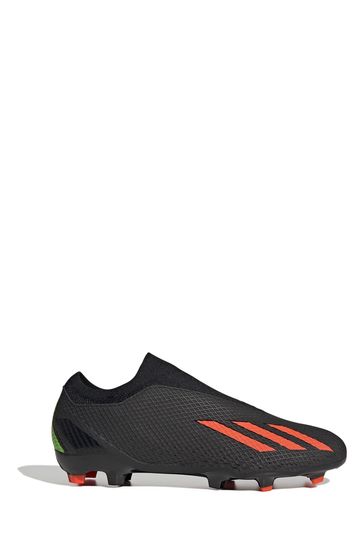 adidas Black X Speedportal.3 Laceless Adult Firm Ground Boots