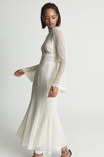 Buy Reiss Aspen Lace Midi Bodycon Dress ...