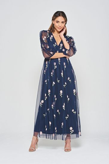Blue frock dress store