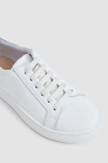 Buy Reiss Luca Junior Tumbled Leather Trainers from the Laura