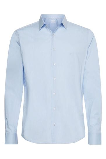 Calvin klein blue shirt discount