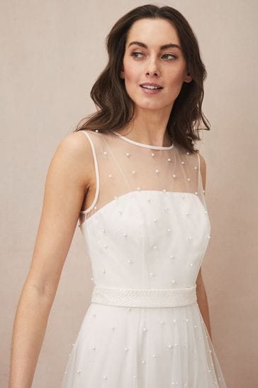 Beaded wedding deals dress topper