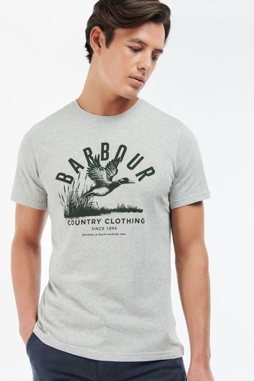 Grey barbour hotsell shirt