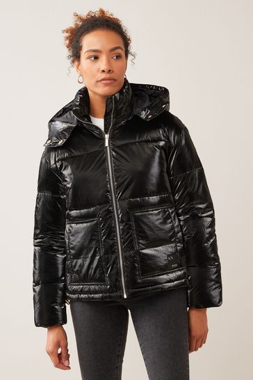 Black patent deals jacket