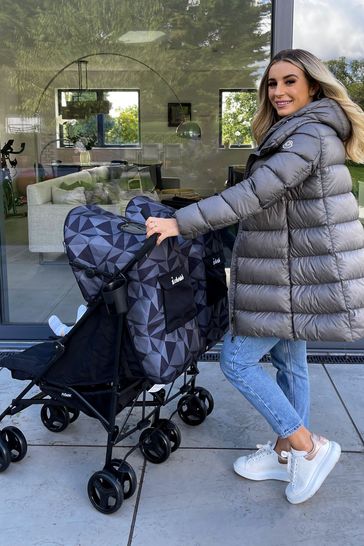 Buy My Babiie Black Dani Dyer Cherish Geo MB11 Twin Stroller from the Next UK online shop