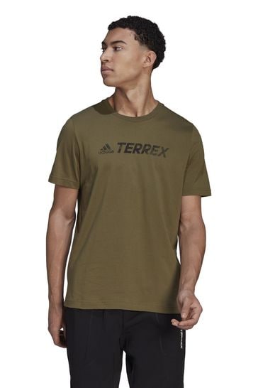 adidas Green Terrex Classic Logo T-Shirt