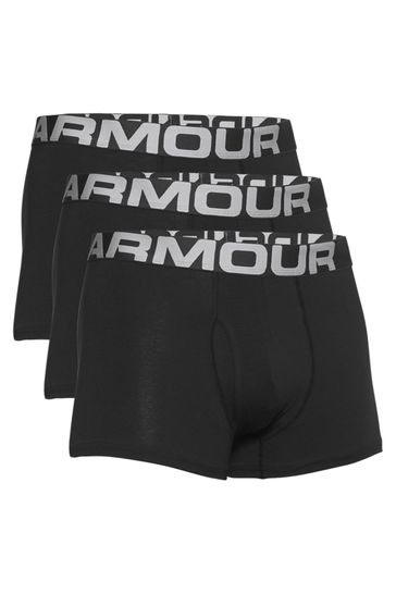 Buy Under Armour Black Charge 3inch Boxers 3 Pack from Next Luxembourg