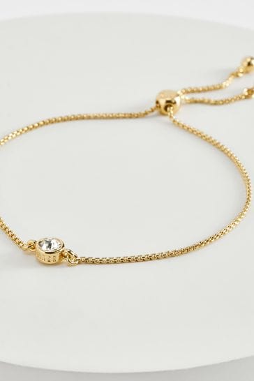 Buy Ted Baker SARSAA Gold Crystal Drawstring Adjustable Bracelet