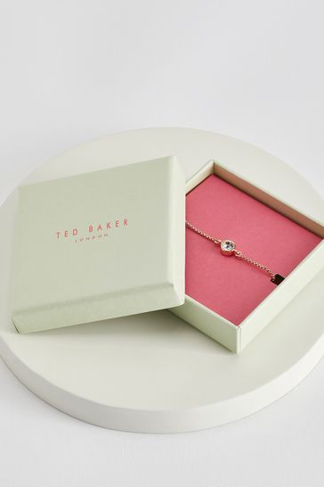 Ted Baker SARSAA Gold Crystal Drawstring Adjustable Bracelet For Women