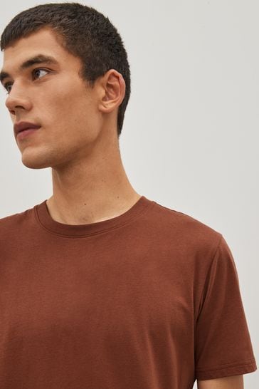 Clay Red Relaxed Essential Crew Neck T-Shirt