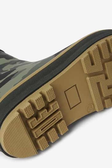 Buy Khaki Camo Thinsulate Warm Lined Cuff Wellies from Next Bahrain