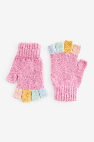 Pink Fingerless Gloves 1 Pack (3-16yrs)