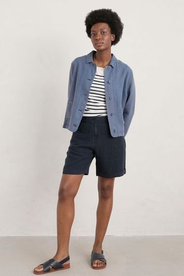 Buy Seasalt Cornwall Purple Arame Linen Jacket from Next Luxembourg