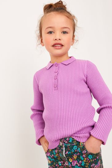 Buy Lilac Purple Polo Neck Jumper 3 16yrs from Next Luxembourg