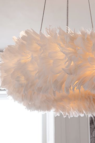 Buy Lipsy Feather Chandelier Ceiling Light from the Laura Ashley