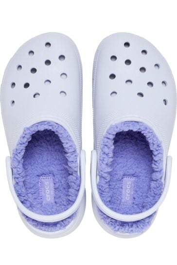 Buy Crocs Purple Classic Fluffy Lined Platform Clogs from Next Egypt