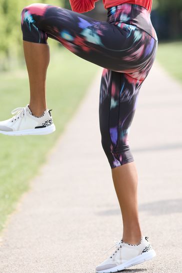 High waisted floral leggings sales