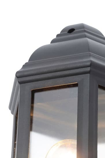 BHS Athena Black Wall Lantern Outdoor Light