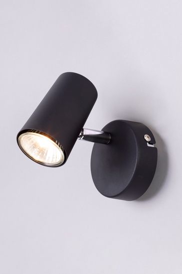 BHS Harvey Set of 2 Black 1 Light Spotlight