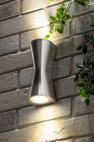 BHS Silver Skye Double Cone Wall Light