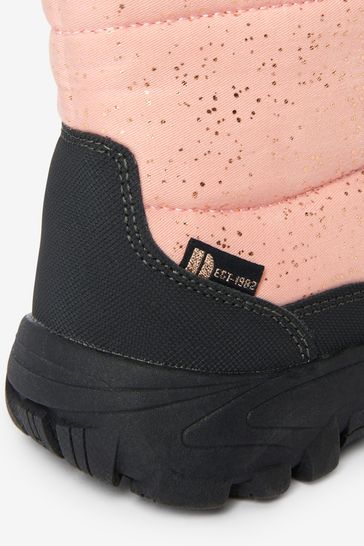 Pink north top face boots