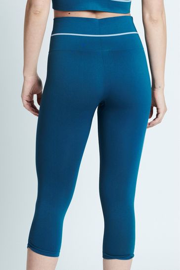 Buy ELLE Blue Headline Seamfree Lounge Cropped Leggings from Next