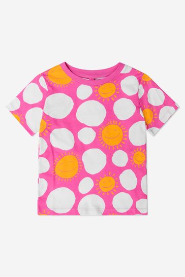 Girls Cotton Jersey Spotted T-Shirt