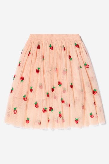 Girls Tulle Strawberry Skirt