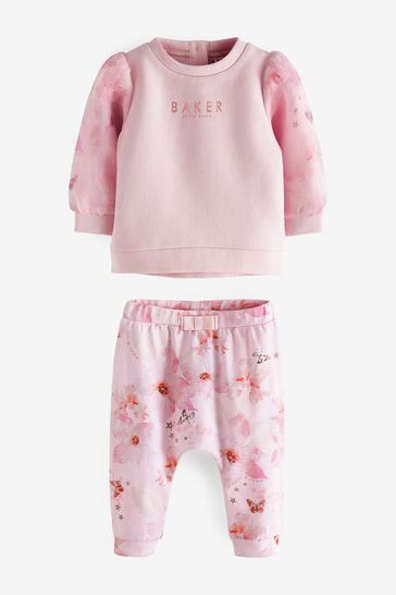 Baker by Ted Baker Pink Sweater and Legging Set