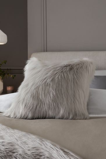 Faux fur cushions at next on sale