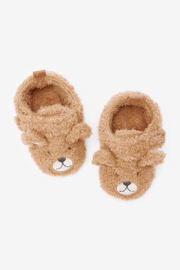Tan Brown Bear 3D Character Baby Shoes (0-2mths)