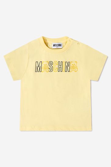Baby Girls Cotton Jersey T-Shirt in Yellow