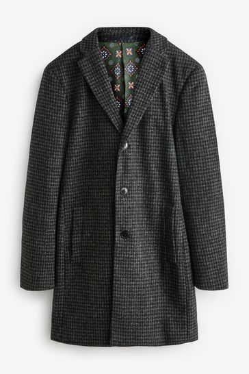 Dogtooth wool deals coat