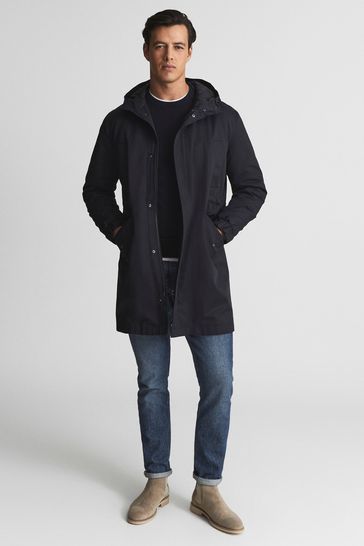 Navy lightweight parka on sale