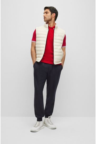 Buy BOSS Red Grey Tipping 100 Cotton Paddy Tipped Polo Shirt from Next Bahrain