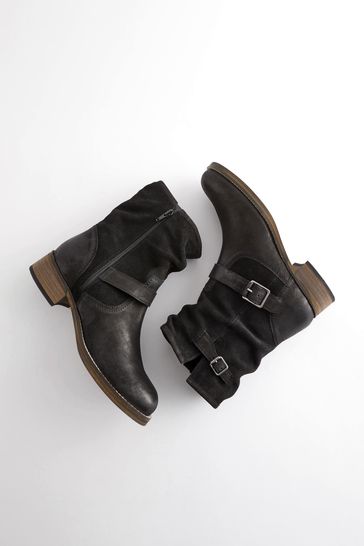 Ankle sale scrunch boots