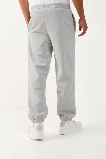 Mens grey lacoste joggers clearance