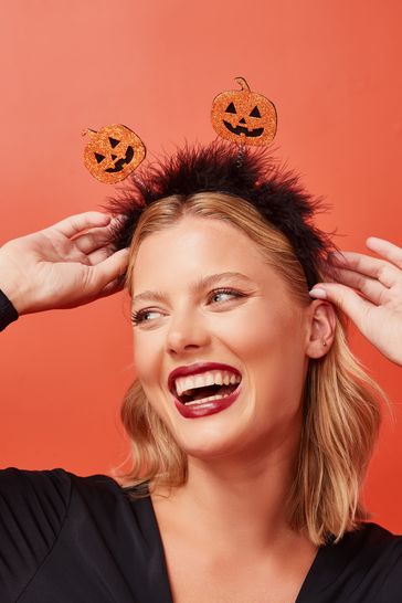 Orange Halloween Pumpkin Headband