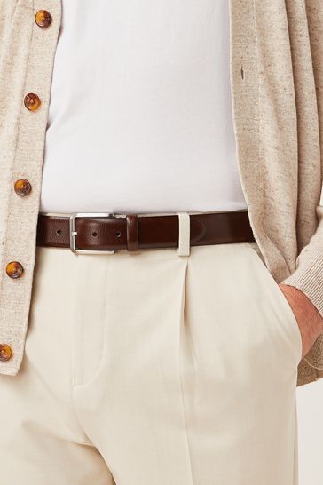 Brown Signature Smart Leather Belt