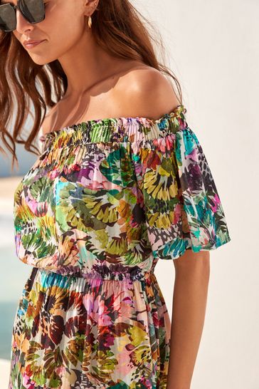Off the shoulder discount flower dress