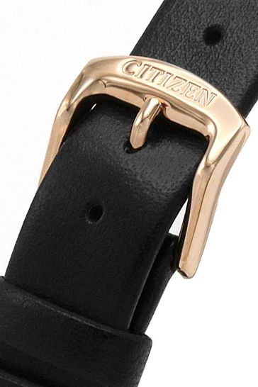 Buy Citizen Ladies Eco Drive Straps Dress Black Watch from the