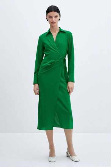 Buy Mango Wrap Shirt Dress from the Laura Ashley online shop