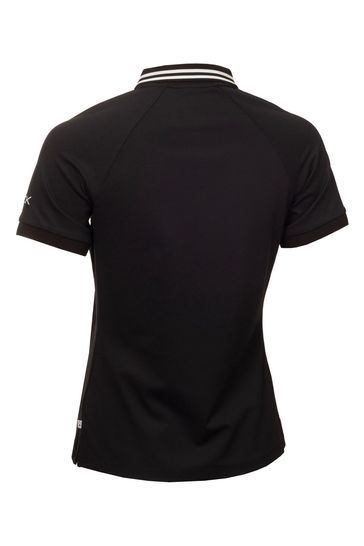 Black womens online polo shirt