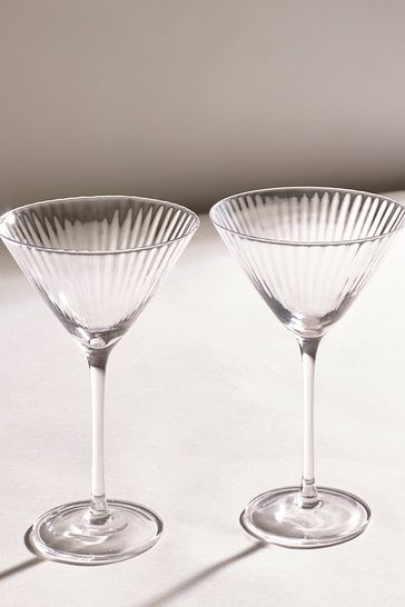 Buy Set of 2 Clear Sienna Martini Glasses from Next Ireland