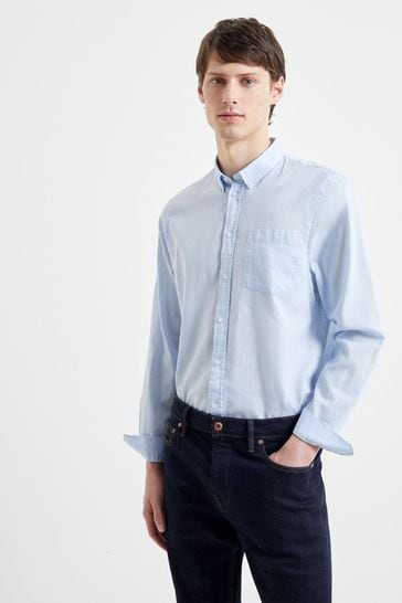 French Connection Blue Linen Shirt