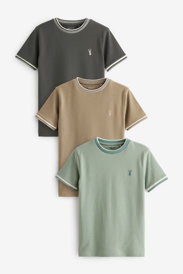 Mineral Tipped Short Sleeve T-Shirts 3 Pack (3-16yrs)