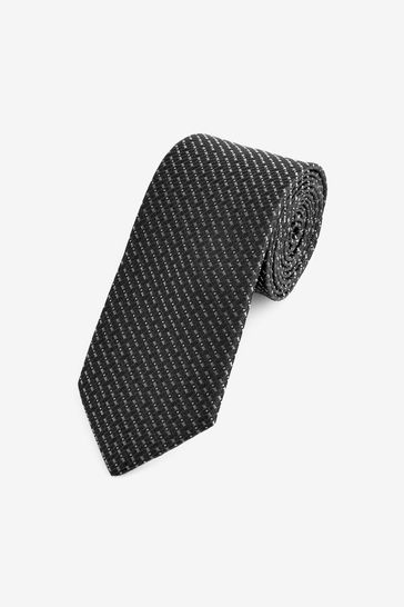 Black/Silver Signature Made In Italy Tie