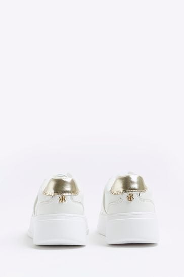 River island store white trainers womens